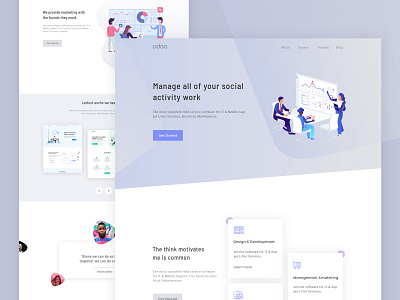 Marketing Agency Landing Page by Nabil mahmud on Dribbble