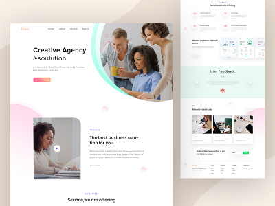 Agency Website Home Page 2019 trends agency agency website agency website home page creative agency digital marketing landing page homepage marketing agency team oreo ui design uiux web design