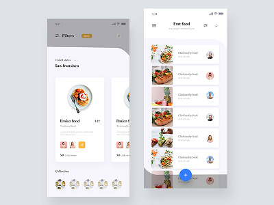 Food App Concept 02 2019 trends app app design dashboard design food food app food app concept food delivery app food website mobile app typography ui ux web