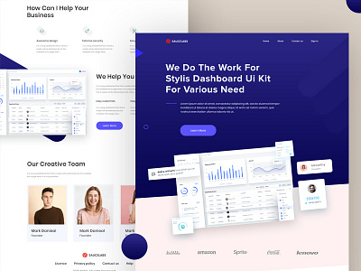 Saucelabs Landing Page agency agency website dashboard data analytics homepage product landing sass sass landing page sass product software ui ux