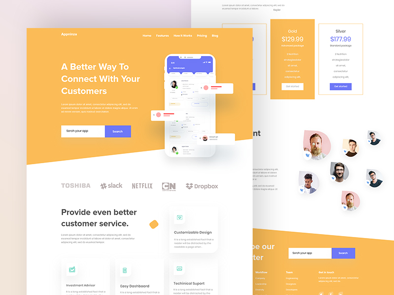 App Landing Page design V2 by Nabil mahmud for UI Deft on Dribbble