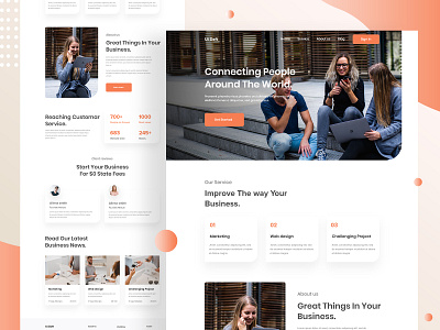 Startup agency landing page