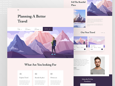 Tripplaner - Homepage 2020 trends homepage hotel website travel agency travel website tri landing page trip landing page trip planner ui ux