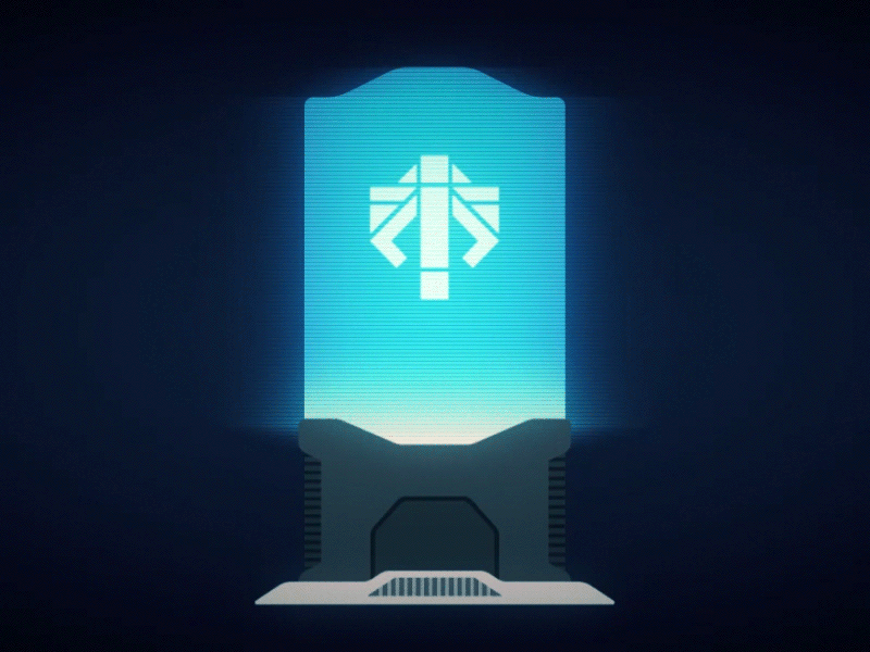 ADVENT flicker future glow hologram logo motion graphics sci fi sci fi xcom