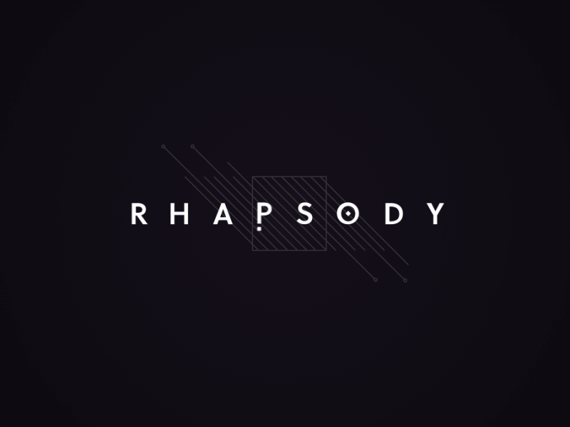 Project Rhapsody abstract capstone futuristic logo motion music rit text title
