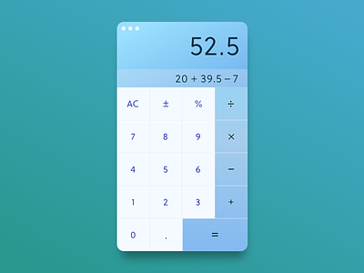 UI :: 004 - Calculator add calculator divide equals math multiply numbers subtract ui