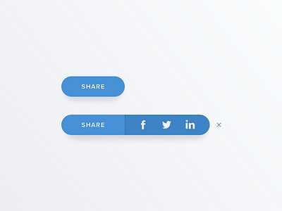 UI :: 010 - Social Share facebook linkedin post share social social media twitter ui widget