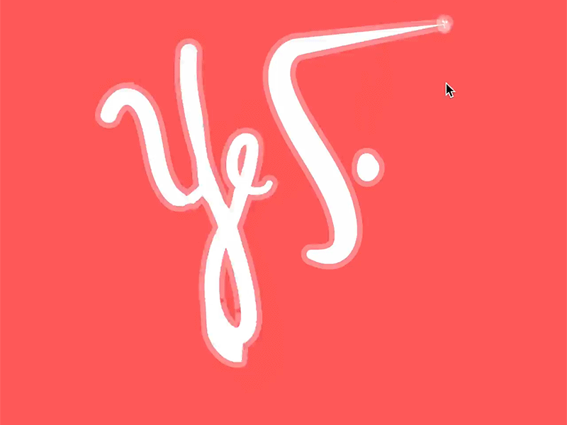 Just Say animation html5 lettering two.js typography variable width yes