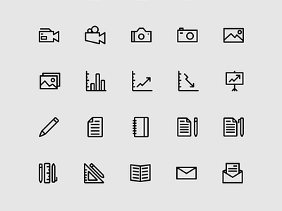 A set of icons