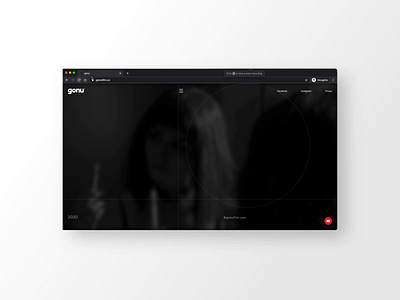 Gonu Film - Home Animation animation clean design graphic interaction minimal typography ui ux web