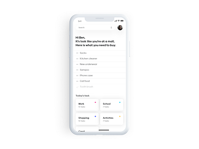 Daily UI 004: To-do app app clean design iphone minimal to do list ui ux