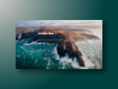 Wave clean design minimal ocean surf ui ux wave waves web website