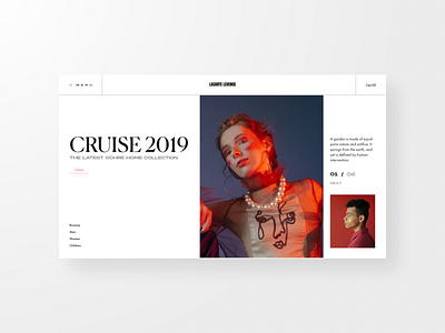 Lacarte levenge branding clean design editorial design fashion landing page minimal typography ui ux web