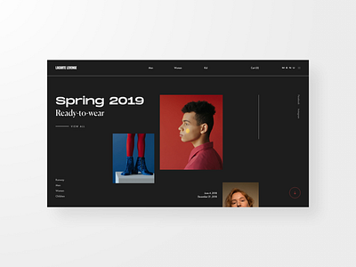 Lacarte levenge homepage branding clean design editoral fashion interior design landing page minimal ui ux web