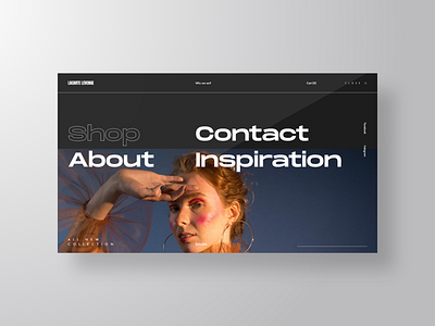 Lacarte Levenge - Menu alternative art clean concept design editoral fashion landing page menu minimal photo typography ui ux web