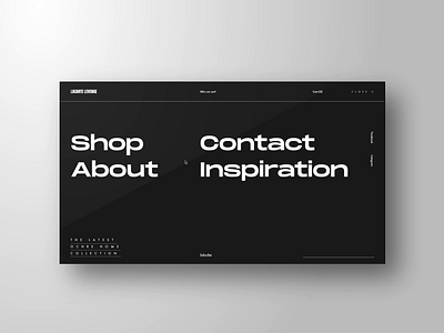 Lacarte Levenge - Menu Hover Animation animation branding clean design fashion hover interaction design menu minimal typography ui ux web website