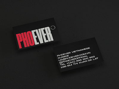 Phoever - Vietnamese cuisine art black branding c4d clean design graphic logo minimal namecard typography