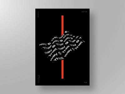 Daily poster 09 - Direction art clean design direction graphic minimal poster poster a day typography vector