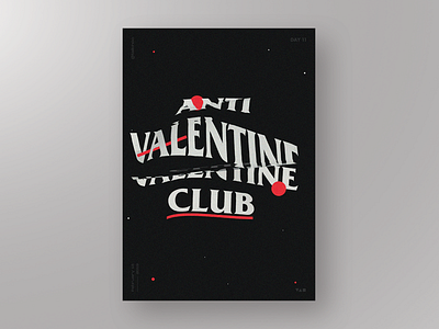 Daily poster 11 - Valentine art clean daily art design graphic graphic art minimal poster typography
