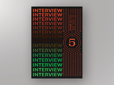 Daily poster 18 - Interview art clean daily design graphic interview minimal poster poster art poster design typography