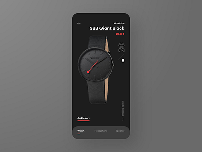 Watch store concept clean concept design icon iphone minimal typography ui ux watch web