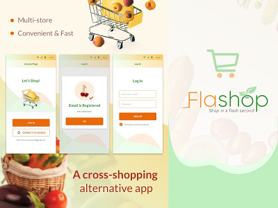 Flashop Overview cart design e commerce app e commerce design flashop shopping shopping app splash screen ui ux