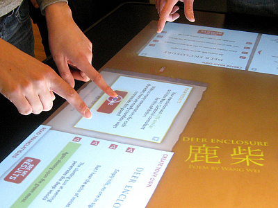 Multi-touch Table Interface exhibit installation interactive interface multitouch touch ui