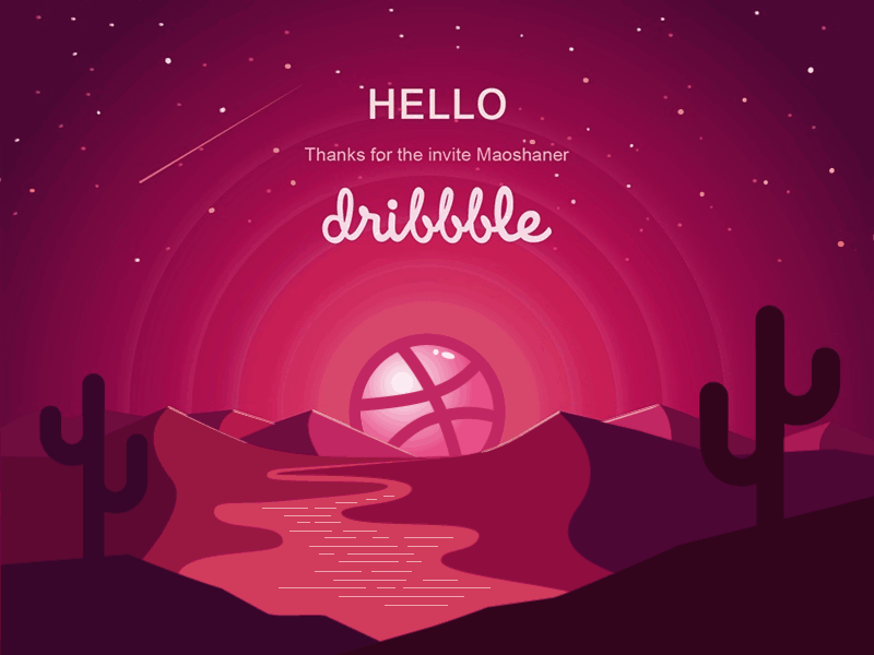 Hello Dribbble first shot hello dribbble hype3 illustration invites