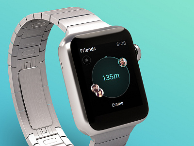 Apple Watch App - Find your Friends app apple concept find friends location watch 