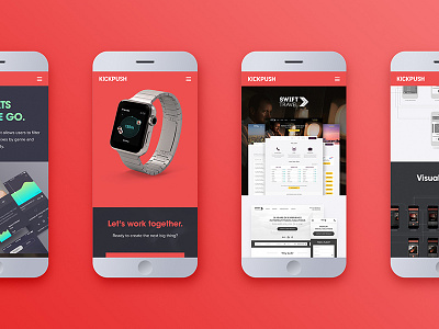 Kickpush mobile website agency app case ios kickpush london portfolio studio study web website
