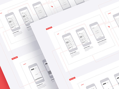 Process - Wireframes blueprint experience flow ios iphone kickpush user ux wireframes