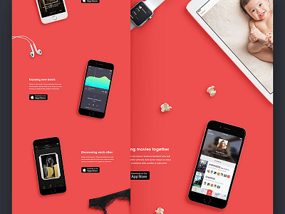 Kickpush website app design flat home ipad iphone kickpush mockup page ui web website