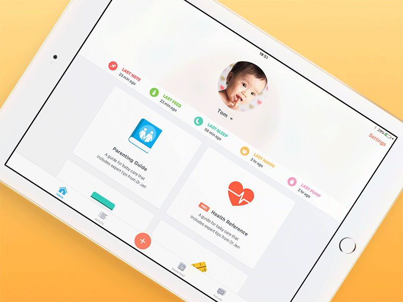 Baby Bundle - iPad App app baby bundle flat health ipad iphone kickpush mumsnet parenting watch