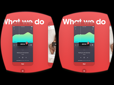 Kickpush - Virtual Reality interface kickpush portfolio reality ui virtual vr