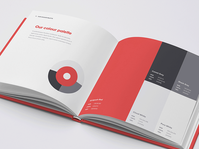 Kickpush brand book book brand branding company culture guidelines kickpush