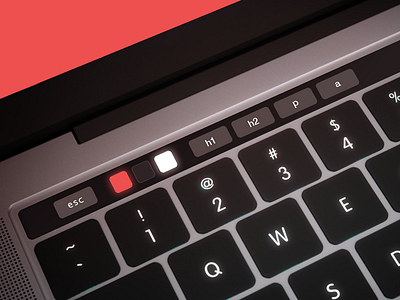 Macbook Touch Bar - UI style guide