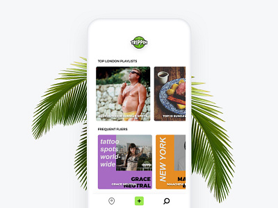 Trippin - Travel App app branding globe green iphone kickpush mobile travel trippin ui ux