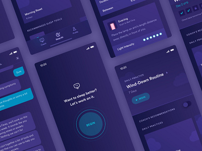 Circadia - Say hello to good mornings ai app branding dark hardware ios lamp sleep tracker ui ux web