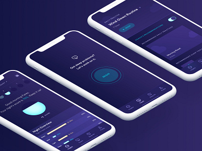 Circadia - Say hello to good mornings ai app branding dark hardware ios lamp sleep tracker ui ux web