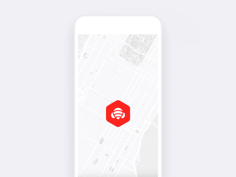 Here - Express Product Design app bee branding chat ios iphone location network pin social ui ux
