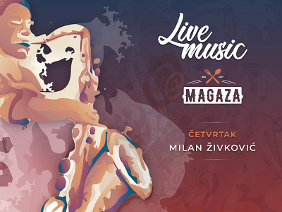 Live music branding design graphic design illustration marketing social media typography vector