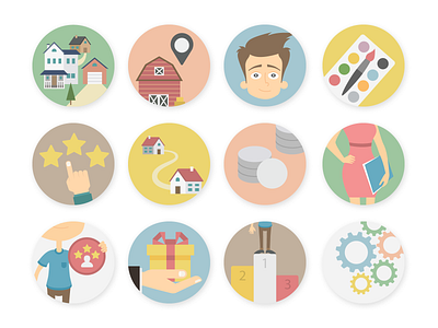 Gamification badges badge gamification illustration pastel