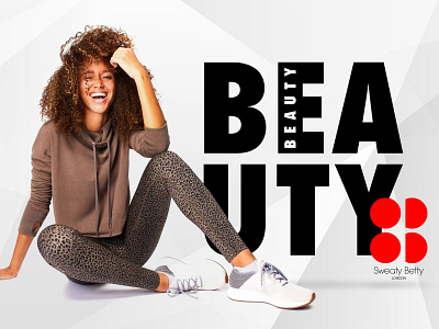 Sweaty Betty Concept banner banner design design typography