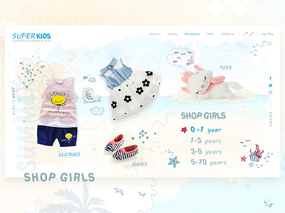 Girls' shop online shop online store webdesign