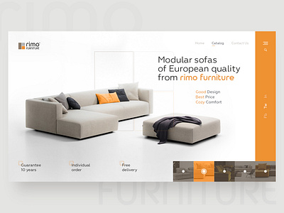 Rimo Furniture design ui ux design webdesig webdesign website