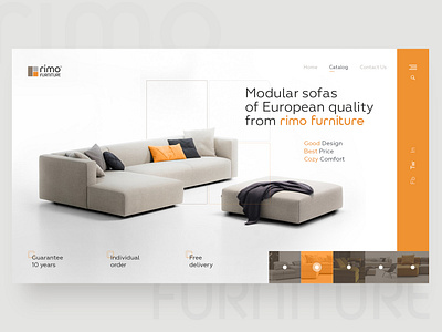 Rimo Furniture design ui ux design webdesig webdesign website