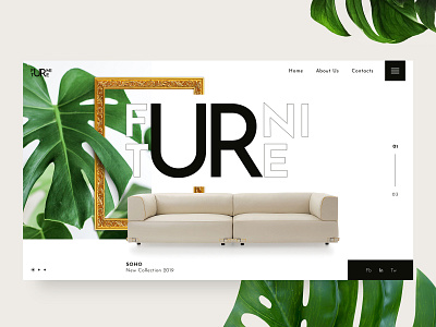 Furniture Home Page banner banner design design typography ui ui ux design ux webdesign website website banner