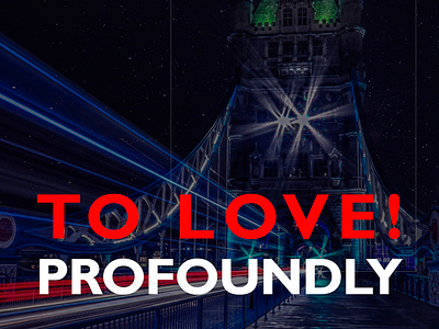 To love! Profoundly banner banner design graphic design publishing typography