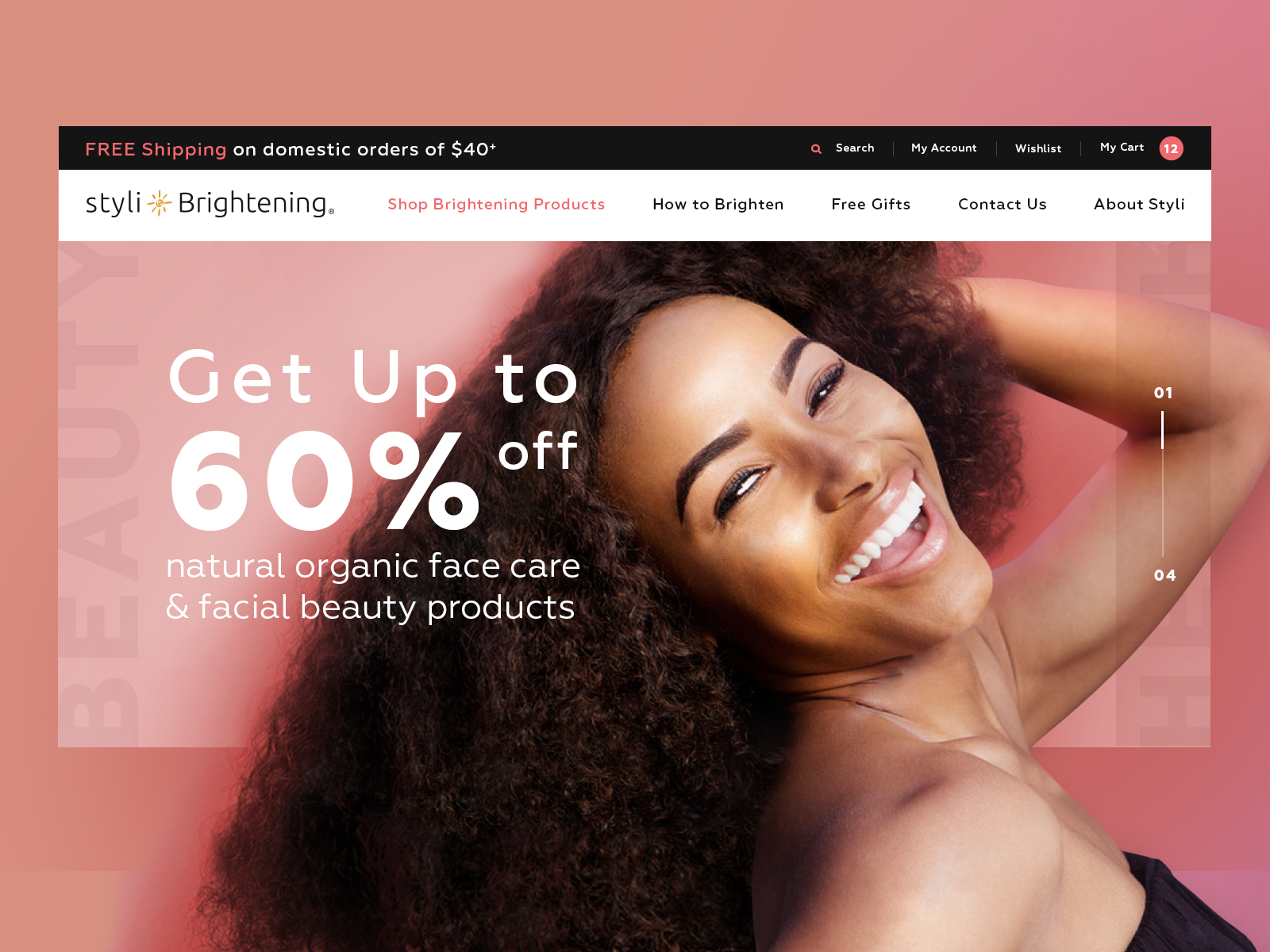 Styli Cosmetic banner banner design design graphic design graphicdesign online-shop online-store typography ui ui ux design ux web webdesig webdesign website website banner