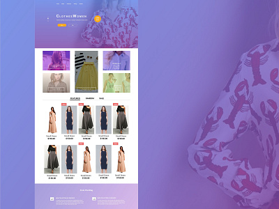 Clothes Website clothes design fashion online shopping shop shopping ui uiux ux web website woman